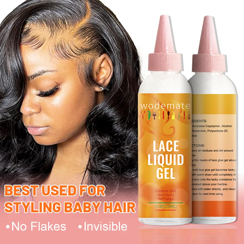 Liquid Gold Lace Glue for Wigs Glueless Lace Glue Gel Temporary Hold Lace Bonding Glue Invisble Wig Adhesive For Hair Systems