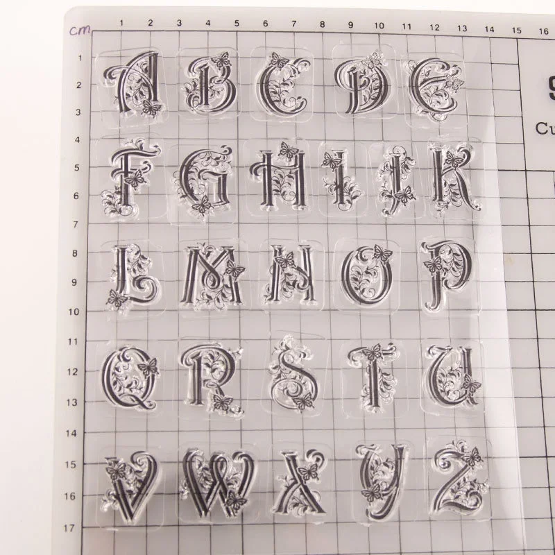 Alphabet Letters Transparent Clear Silicone Stamp Seal DIY Scrapbooking Photo Album Clear Stamp