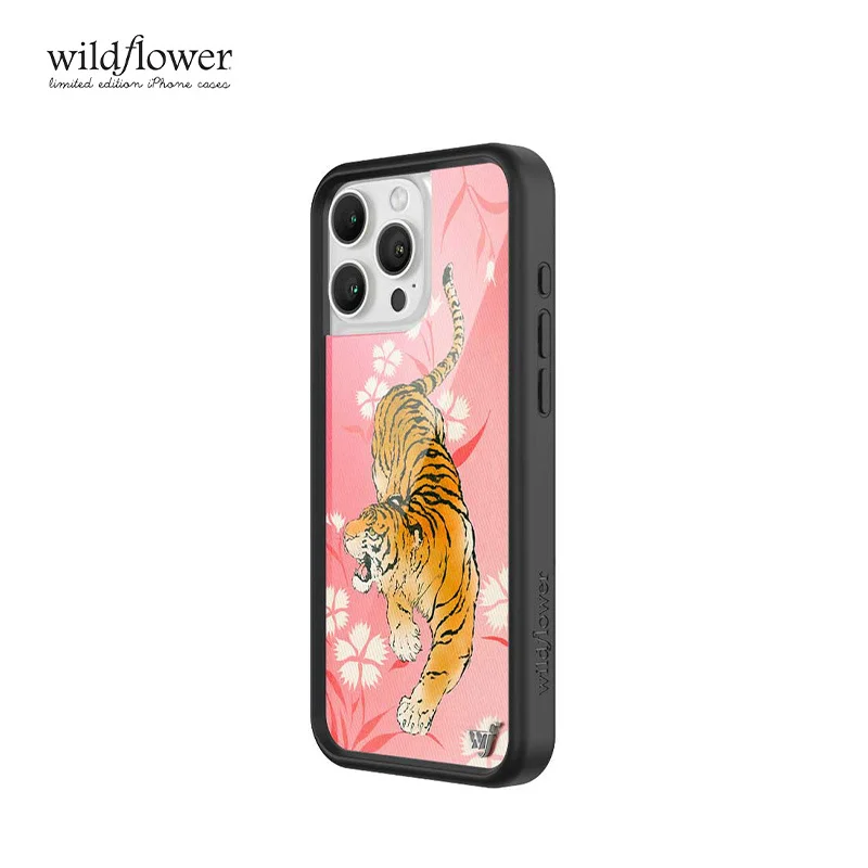 

Wildflower Tiger Blossom Phone Case for iPhone 16 15 14 13 12 Pro Max Plus Cute Dandelion flower Tiger wf shockproof Cover﻿﻿﻿﻿﻿