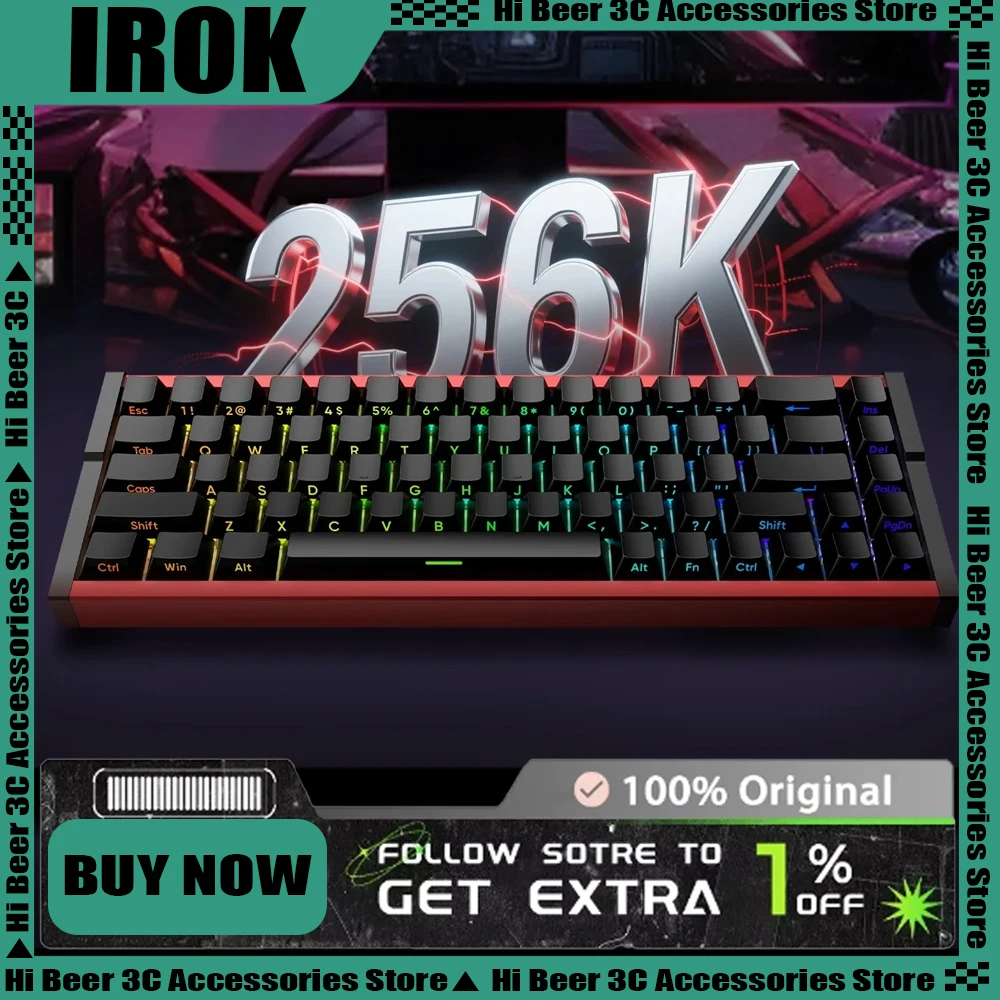 

Irok MG68 Max Plus клавиатура 8K магнитный переключатель геймерская механическая клавиатура RGB ПК для киберспорта клавиатура с возможностью горячей замены аксессуары для геймеров