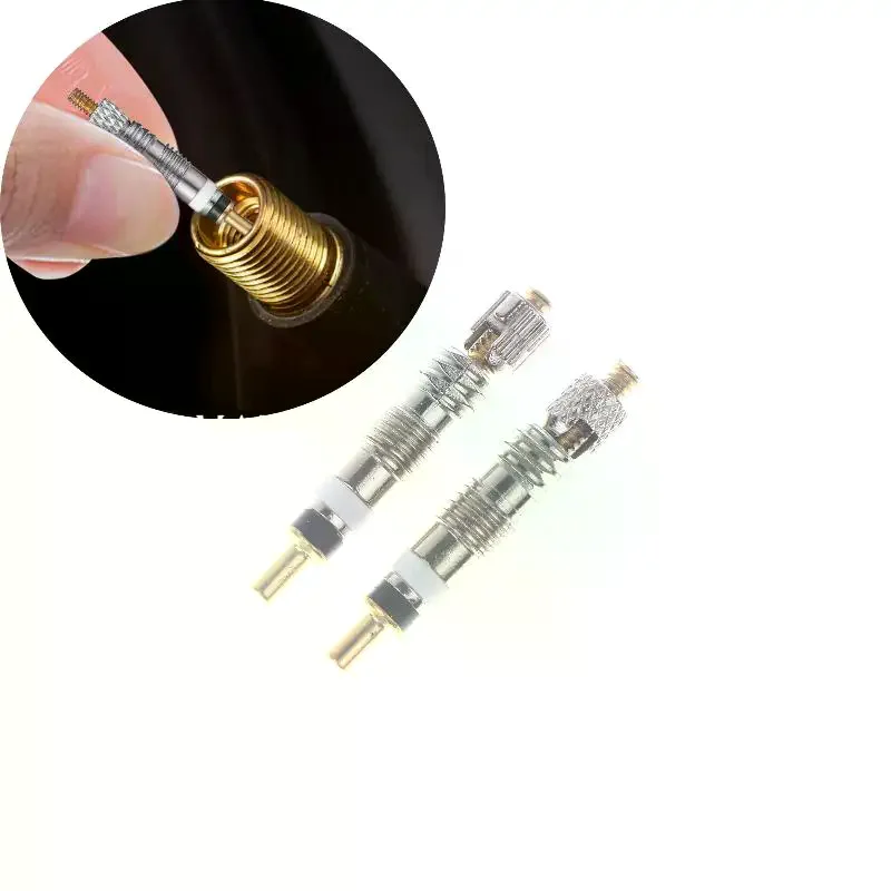 【NEW】2/6/10Pcs Bike Repair Replacement Brass Tubeless Core Bicycle Removable Presta Valve Core For Road MTB Bike