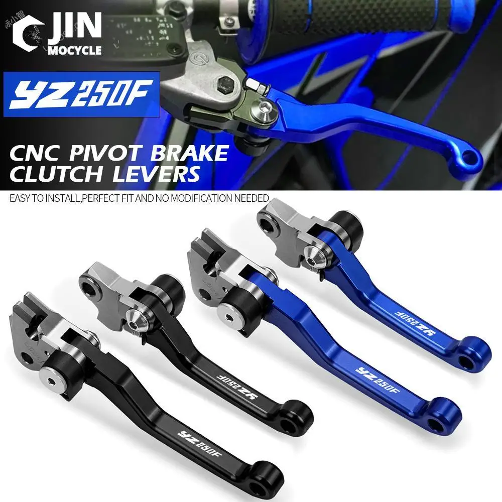 

For YAMAHA YZ250F YZ 250F 2007 2008 CNC Aluminum Motorcoss Pit Dirt Bike Pivot Foldable Brake Clutch Levers With LOGO YZ250F