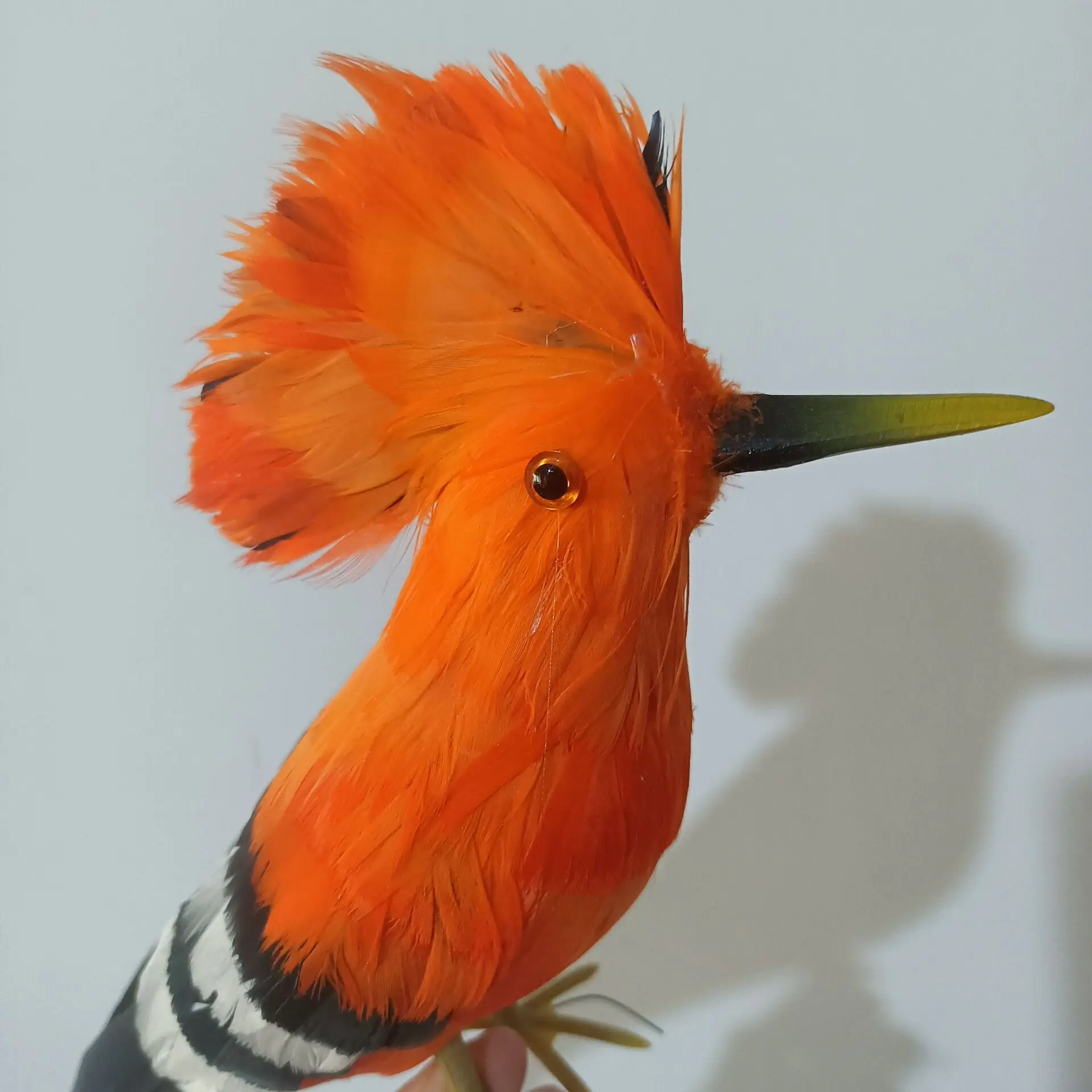 new simulation foam and feathers orange hoopoe bird model garden decoration about 32cm a2732