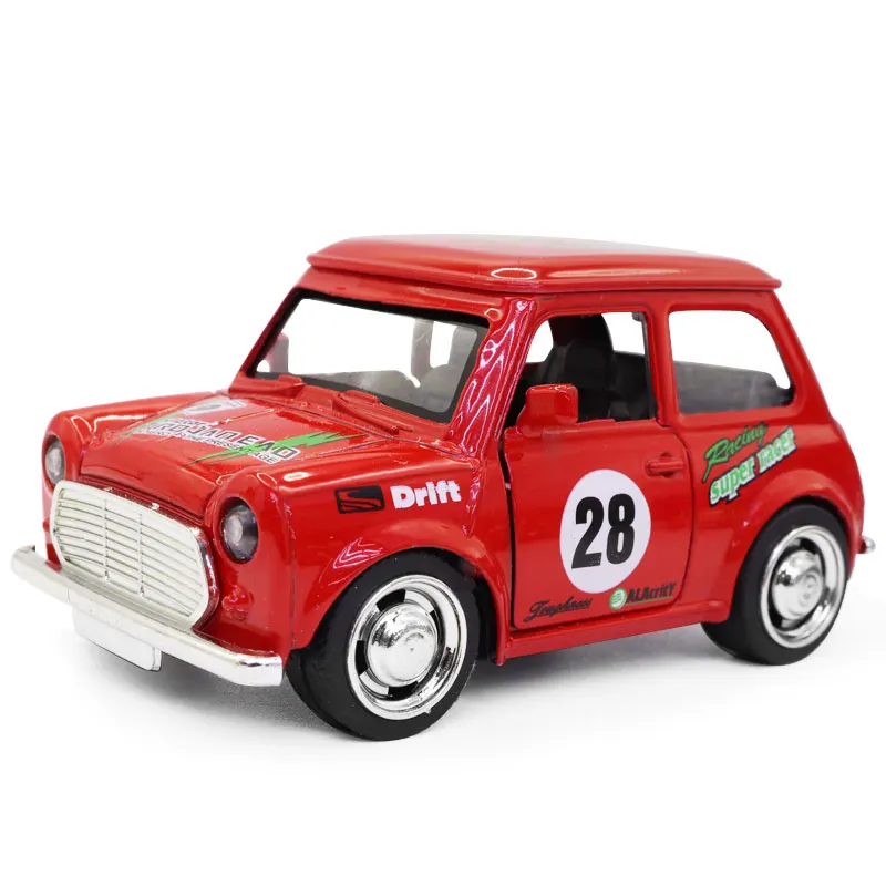 MINI alloy car model ornament puzzle toy boy birthday gift