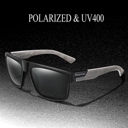 Brand Polarized Cycling Fishing Running Men Sunglasses UV400 HD Vision Windproof Fashion Goggles TAC Lens Vintage Style