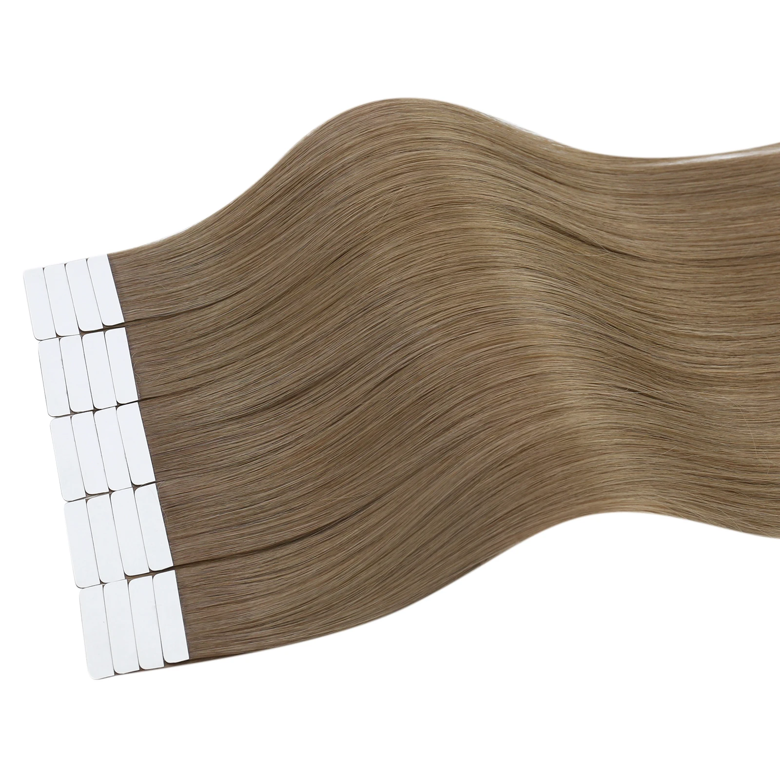 【Clearance Sale】Full Shine Tape in Human Hair Extensions Pure Color 40pcs 100G Seamless Skin Weft Adhesive Glue On For Salon
