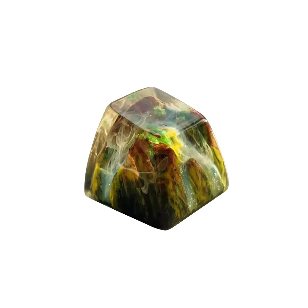 Resin Keycaps SA Profile ESC Keycaps Customized Mountain Cross Switch Mechanical Keyboard Direction Arrow Green Red Caps Gifts