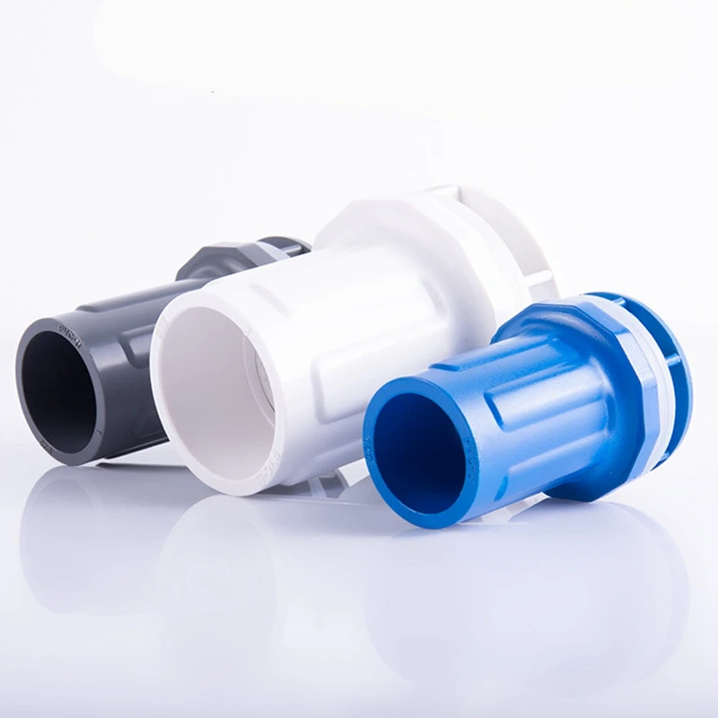 5Pcs/Lot I.D 20/25/32/40/50MM PVC Pipe Connectors Fish Tank Drain Pipe Joints Aquarium Water Outlet Fittings PVC Straight Joint