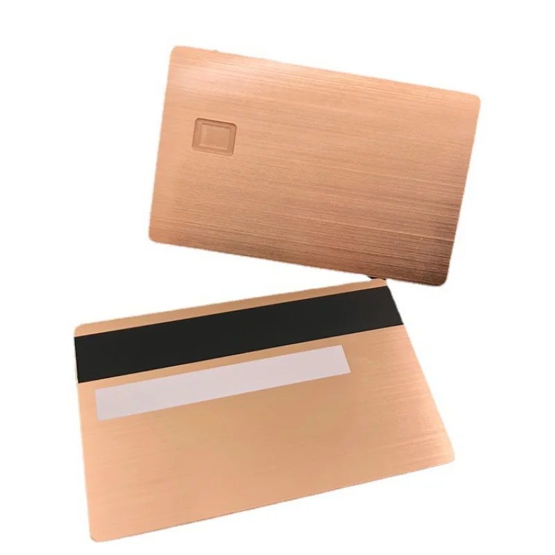 custom With Chip Customized Your Own Name Slot Magnetic Stripe Signature Stripmetal Business Cardmetal Mirror Gold Credit Card