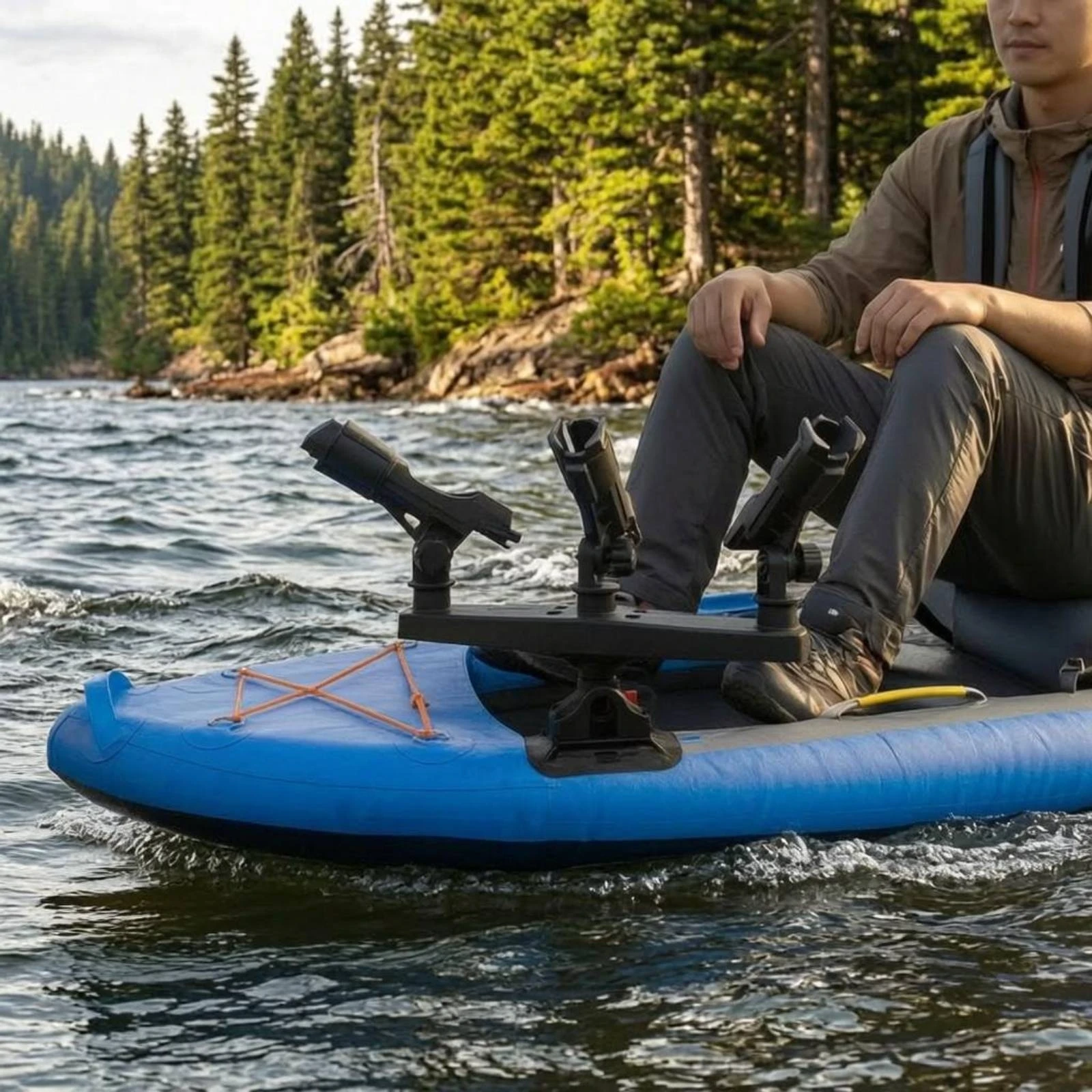 ที่วางคันเบ็ด 3 หัว หมุนได้ 36 - Fishing Rod Rack บทวิจารณ์และราคา