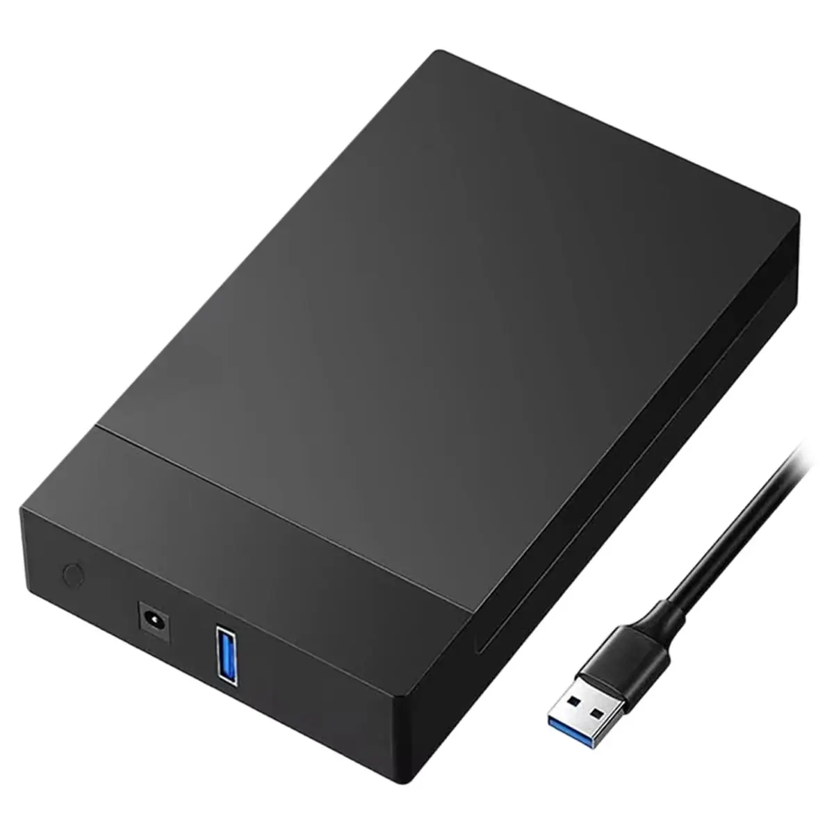 ABIU USB 3.0 3.5 in SATA External Hard Drive Case Box Support 10TB HHD Enclosure High Speed Adapter for PC Laptop EU Plug