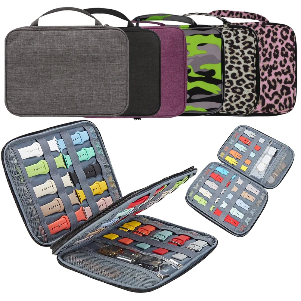 

Professinal Portable Watch Organizer for Apple Watch Strap Travel Carrying Case Watchband Storage Bag Pouch Watch Bags