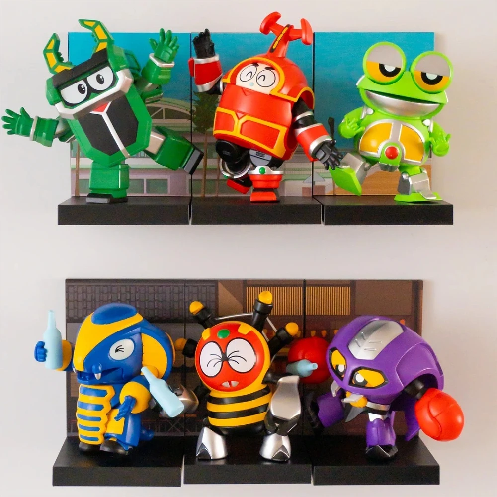 B-Robo Kabutack Let's Dance Blind Box Beetle Robot Fridge Magnet Figure Doll Model Anime Desktop Ornament Mystery Bag Toys Gifts