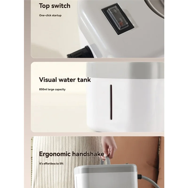 A74G-高温スチーマー 1200 ワットスチームショットハンドヘルドクリーナー家庭用 Windows、キッチン、バスルーム EU プラグ