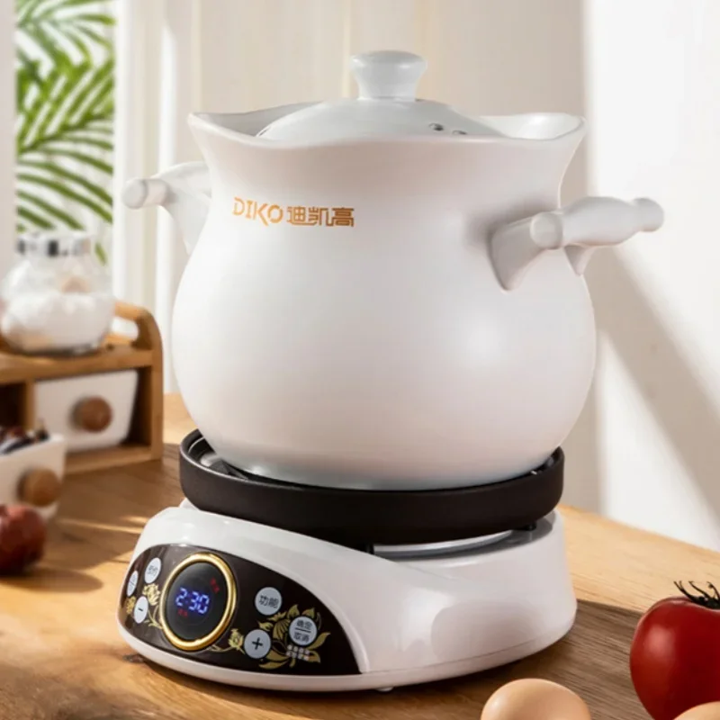 Многофункциональная керамическая электрическая кастрюля 220 В с приготовлением пищи для здорового супа Congee, высокая мощность 700 Вт, быстрое тушения, кипячение