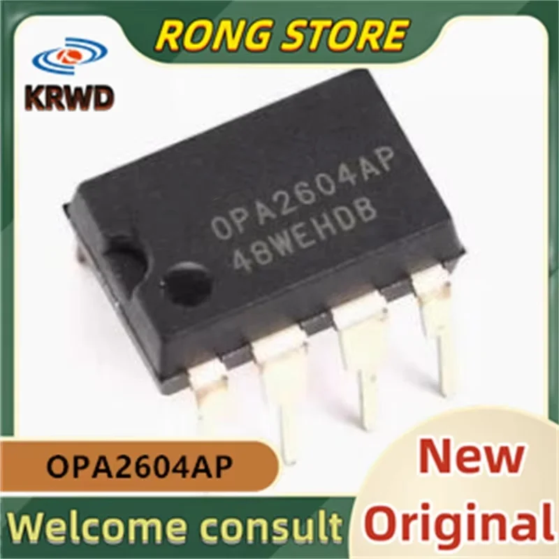 (5PCS) OPA2604AP OPA2604 DIP-8  New and Original Chip IC