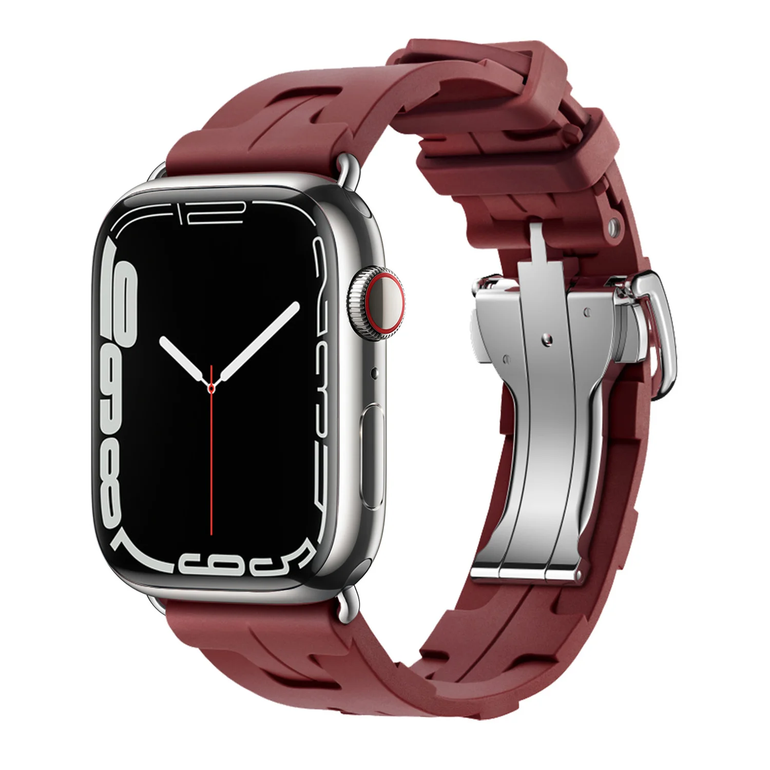 Kilim Single Tour Silicone Strap For Apple Watch Band 44mm 40mm 