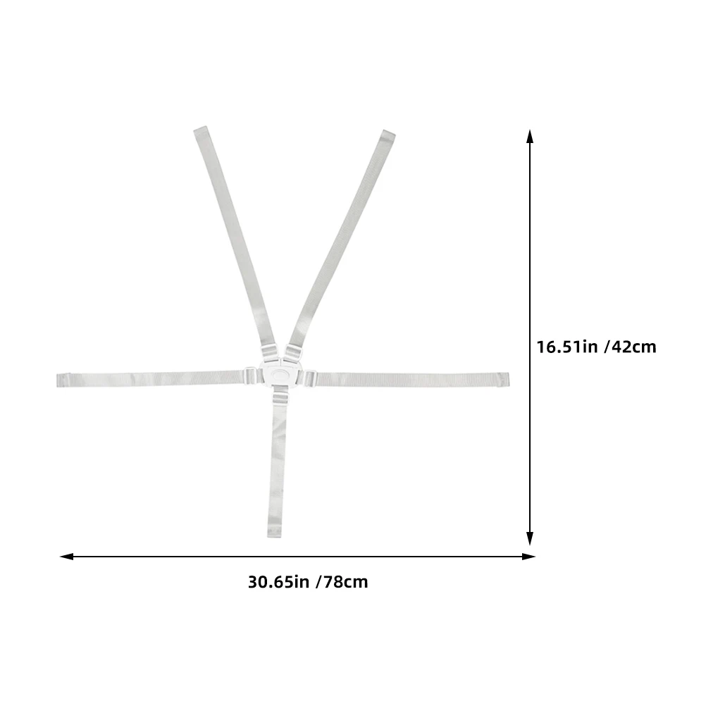 5 قطعة حزام أمان الطفل قابل للتعديل العالمي عالية كرسي حزام كرسي الطفل حزام الأمان يدفع باليدين تسخير #5