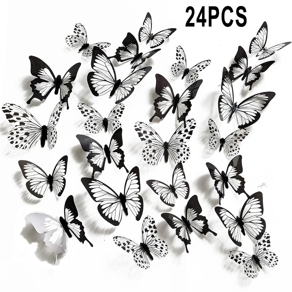 Aesthetic Butterfly Wall Sticker Set of 1224PCS Great Choice for Home or Event Decoration with Random Wing Angles Feature