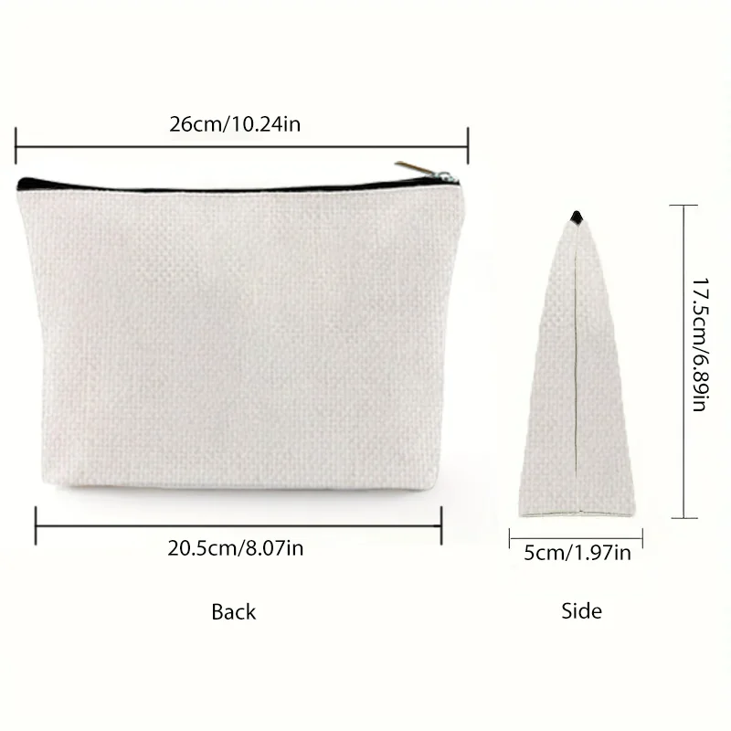 Rugby series printing Linen Makeup Bag Women's Handbag Large Capacity Storage Bag Organizer Bag with Zipper Wash Bag