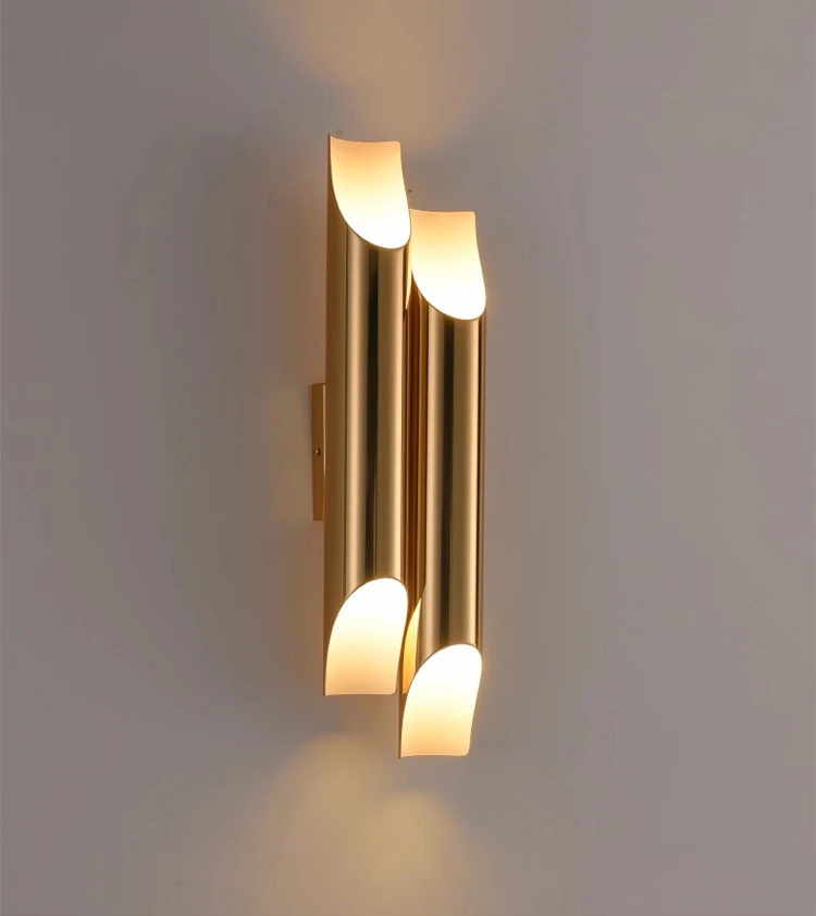 خمر الجدار الخفيفة الإبداعية الخيزران على شكل شخصية بار الجدار مصباح مقهى غرفة الطعام غرفة نوم السرير مشطوف مصباح الجدار المعدني