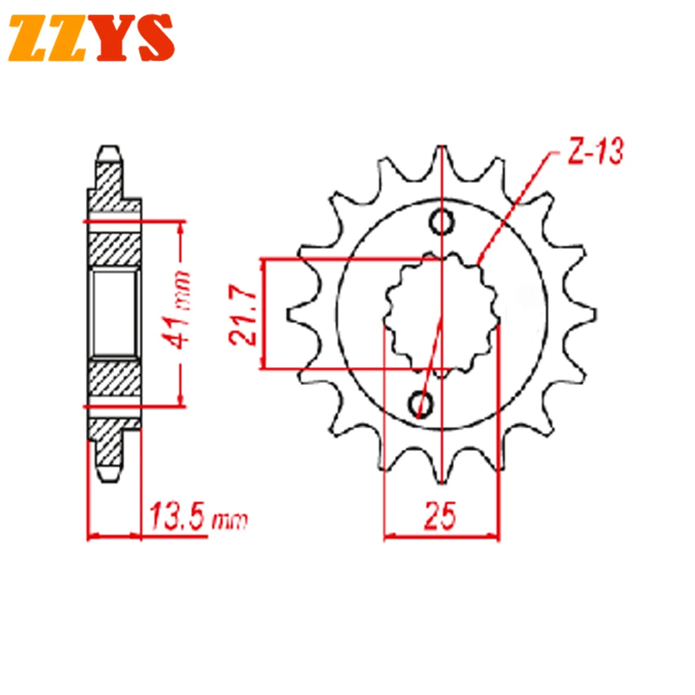 525 16T 400cc přední sprocket mechanismus zíral kol pro Honda silnice NT400 NT bros 400 NV400 NV oře 400 NC26 VLX400 VLX stín 400