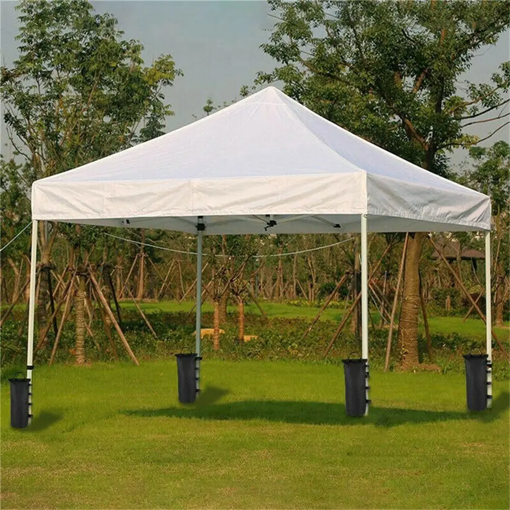 1/4Pcs Portable Black Garden Gazebo Foot Leg Canopy with Handle Weights Sand Bag Tent Sandbag Camping