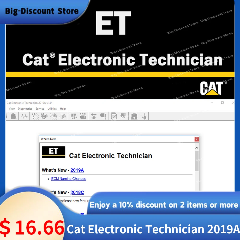 

2024 Nieuwste cat Et 2019a Elektronische Technicus Graafmachine Diagnostische Software Keygen Installeer Video Software CD USB