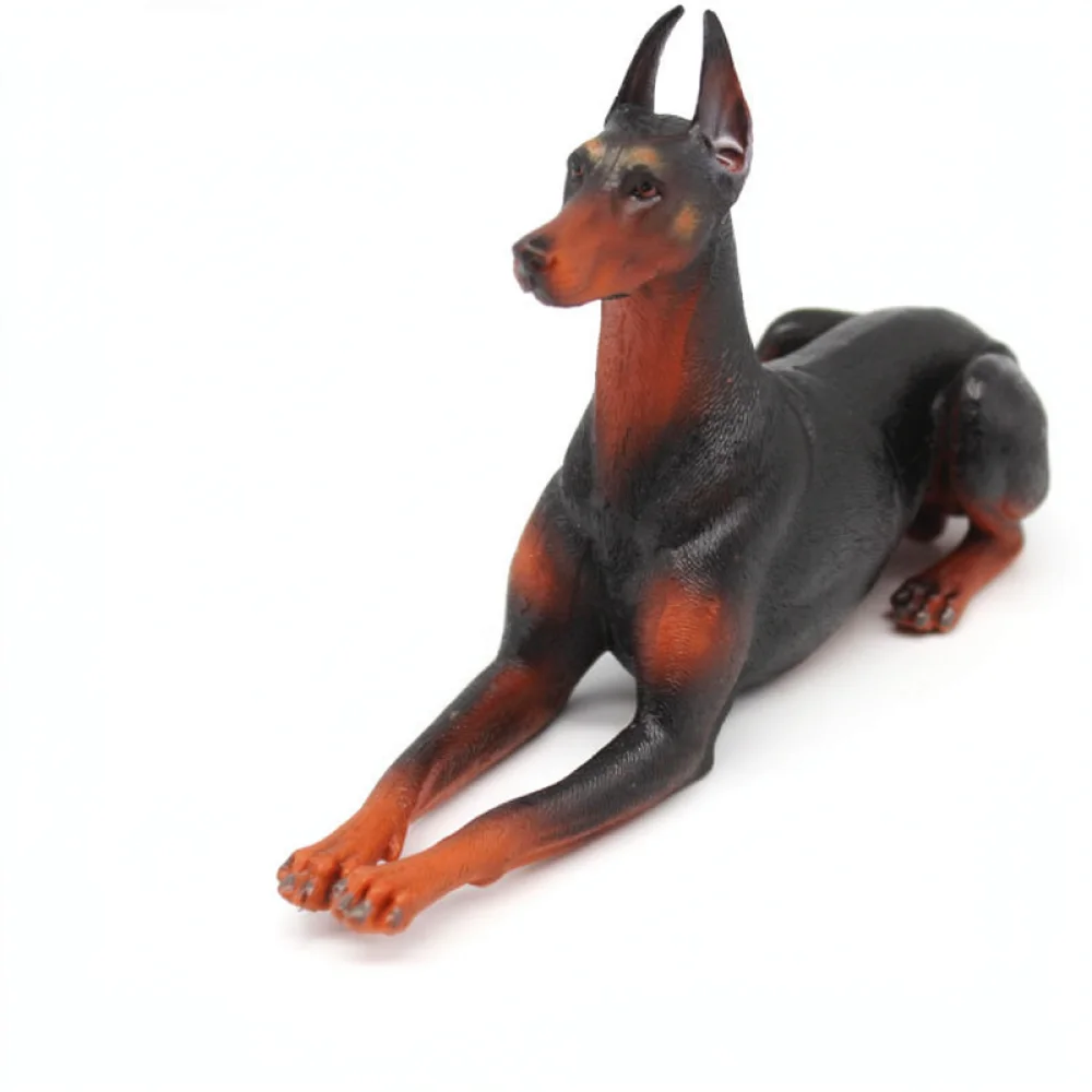 Realistic Dog Figurines PVC Animal Model Golden Retriever German Shepherd Pugs Labrador Desktop Ornament Car Decor