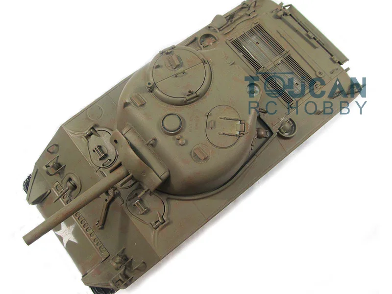 Mato Metall TR RC Panzer Maßstab 1/16 4CH 2,4 GHz Armeegrün M4A3 Sherman Infrarot Ver R1230 TOUCAN RC HOBBY RC Panzer TH00673