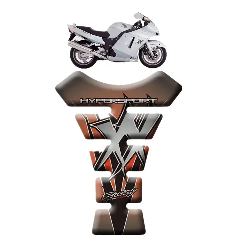 

For Honda CBR1100XX Blackbird 1996 - 2007 Motorcycle Tank Pad Protector 3D Gel Sticker Decal - Orange Motor