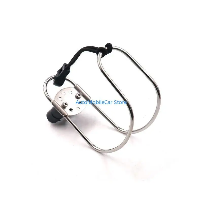 G8TE Metal Life Buoy Ring Holder Marine Horseshoe Bracket for Boat with Plastic Mount Boat Accessories