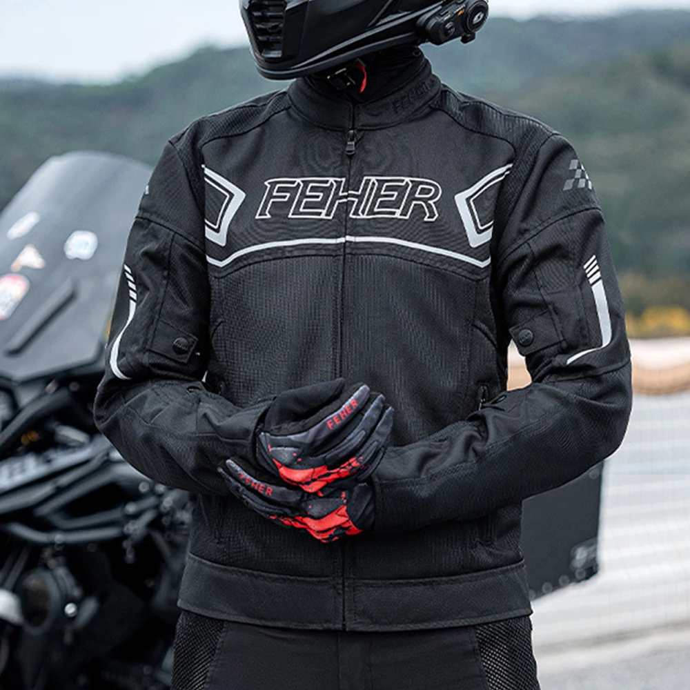 

Breathable Summer Motocross Jacket Windproof Motorcycle Riding Jacket Wear Resistant Moto Jacket CE certified protective gear