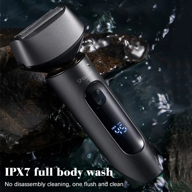 ShowSee Electric Shaver for Men F602 USB Rechargable Shaver Beard Trimmer Razor Shaving Machine for Men IPX7 Waterproof