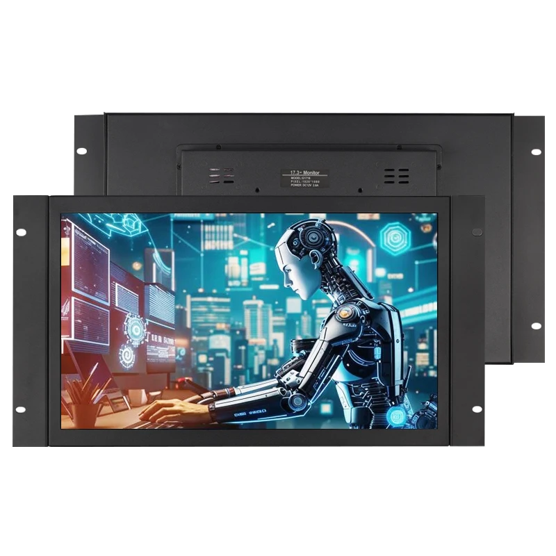 17.3 inch 1920*1080 Widescreen LCD Non/Resistive/Capacitive Touch Screen Display Metal Case Open Frame Monitor for Industrial