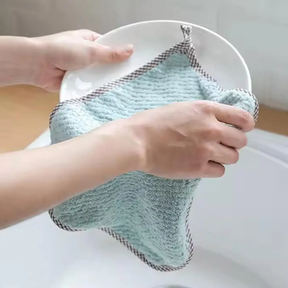 

New 5/10PCS Microfiber Kitchen Towels Dishcloths Classic Waffle Weave Kitchen Towels Household Cleaning Tools For Home
