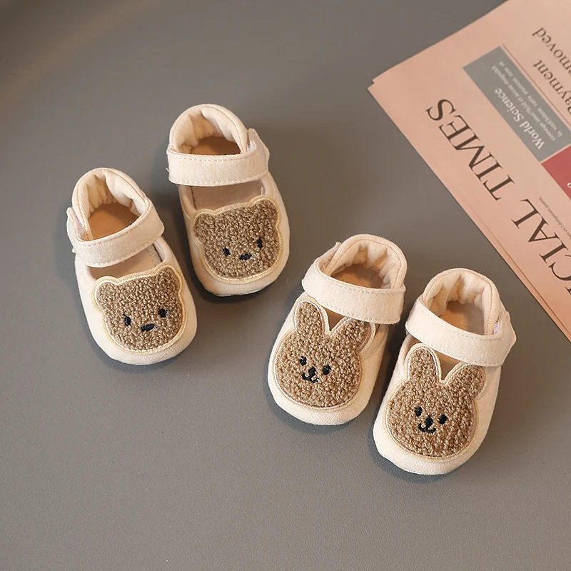 2022 Nieuwe Peuter Pasgeboren Baby Schoenen Jongens Meisjes Slippers Prewalker Casual Schoenen Winter Kleine Dieren Babyschoenen