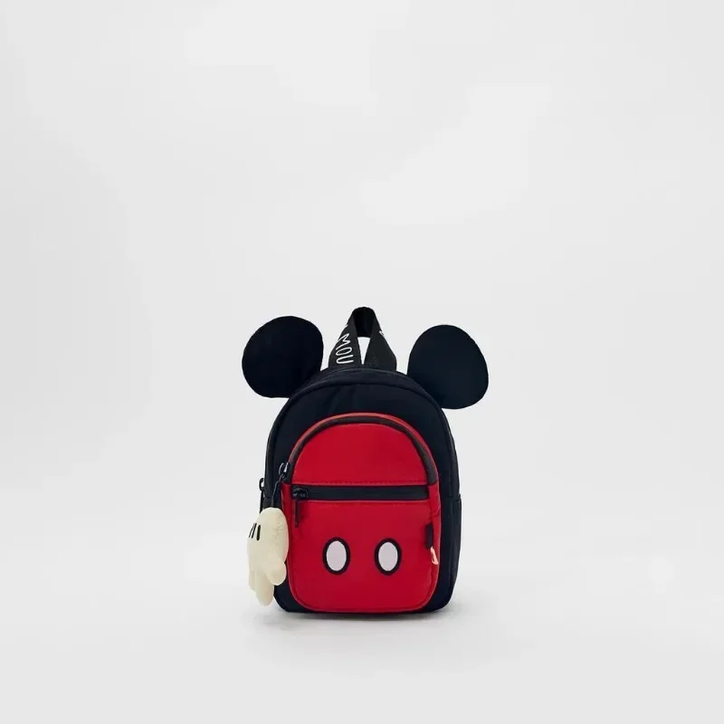 Disney Mickey New Children\'s School Bag Girls Backpack Mickey Mouse Little Hand Pendant Mini Fashion Backpack