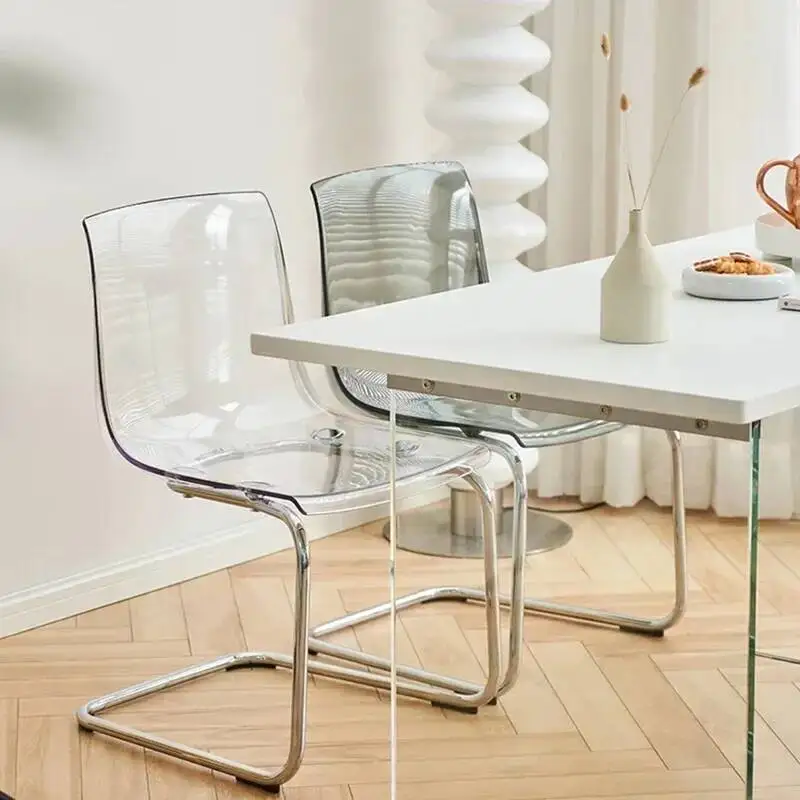 

Chairs Modern Nordic Lounge Living Room Transparent Restaurant Ergonomic Dining Chairs Design Bedroom Outdoor Library Furniture