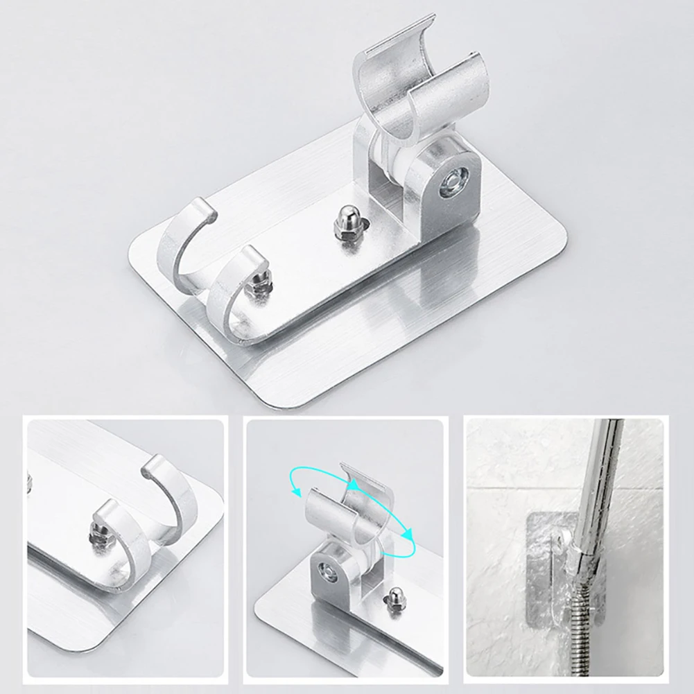 Duschhalterung, Duschkopfhalter, Haus und Garten, 1 Stück, verstellbare Aluminium-Silber-Wandhalterung für die meisten G1/2-Typ 2022