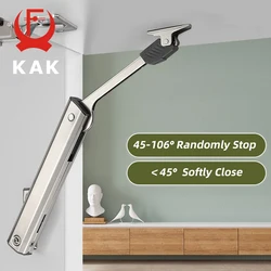KAK Soft Closing Hinges for Kitchen Cabinet Randomly Stop Furniture Hinge RV Motorhome Camper Car Hydraulic Door Support Hardwar