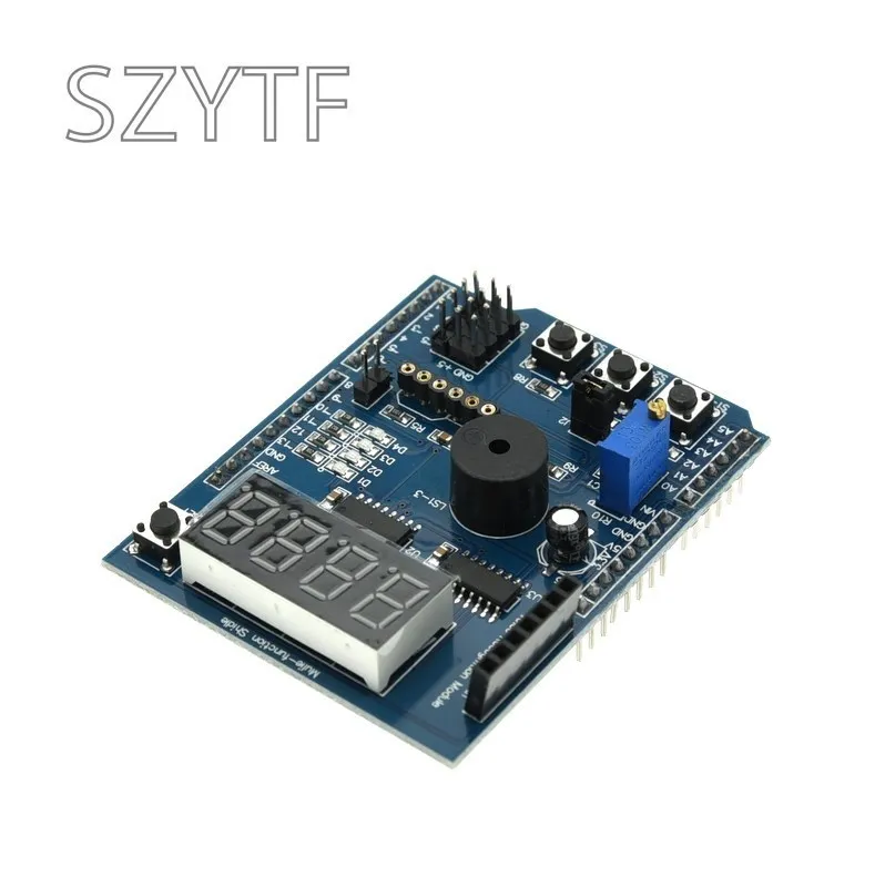 Multi Function Shield with Buzzer LM35 4 Digit Digital LED Expansion Board Module for Arduino R3 Lenardo Mega2560 Diy Kit