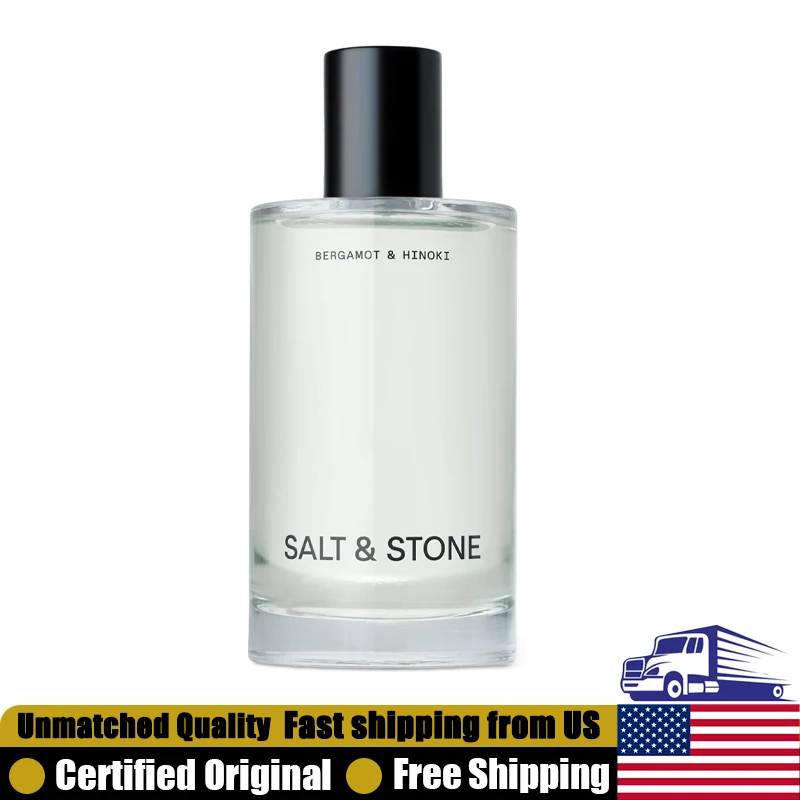 SALT & STONE Bergamot & Hinoki Body Mist 3.4 Ounce Long-Lasting Moisturizing Woody Aromatic Pheromones Fragrance for Women & Men