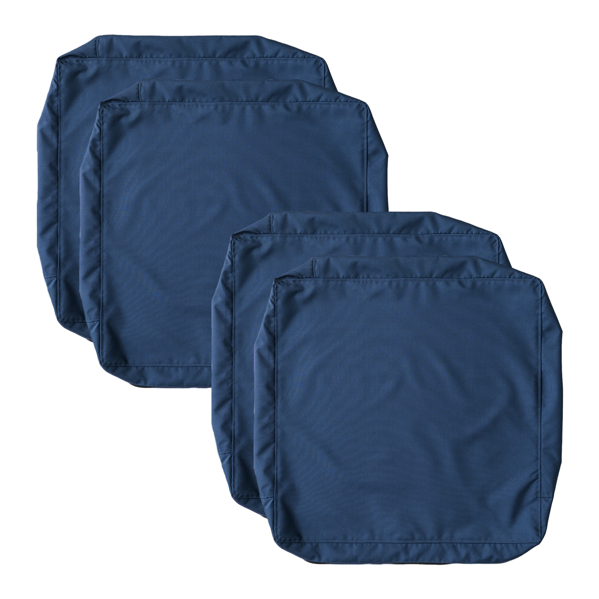 Two-Piece/Four-Piece Set, Courtyard Cushion Cover 24*24in, Outdoor Waterproof Chair Cushion Cover Navy Blue, Suitable for Outdoor Sofa, Rattan Chair, Does Not Include Cushions