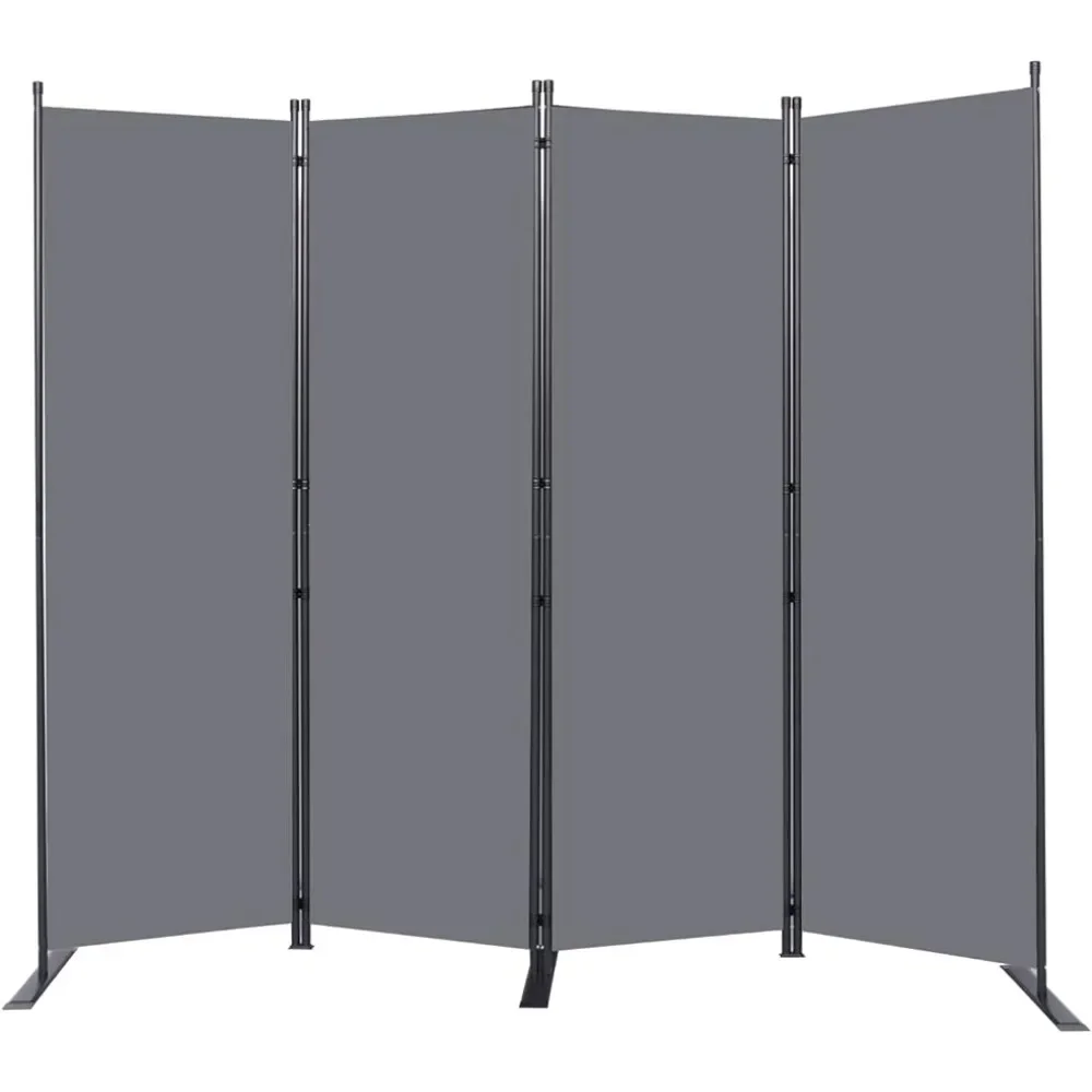 

6FT Portable Room Dividers and Folding Privacy Screens, 4 Panel Partition Room Dividers Freestanding Wall Divider Free Shipping