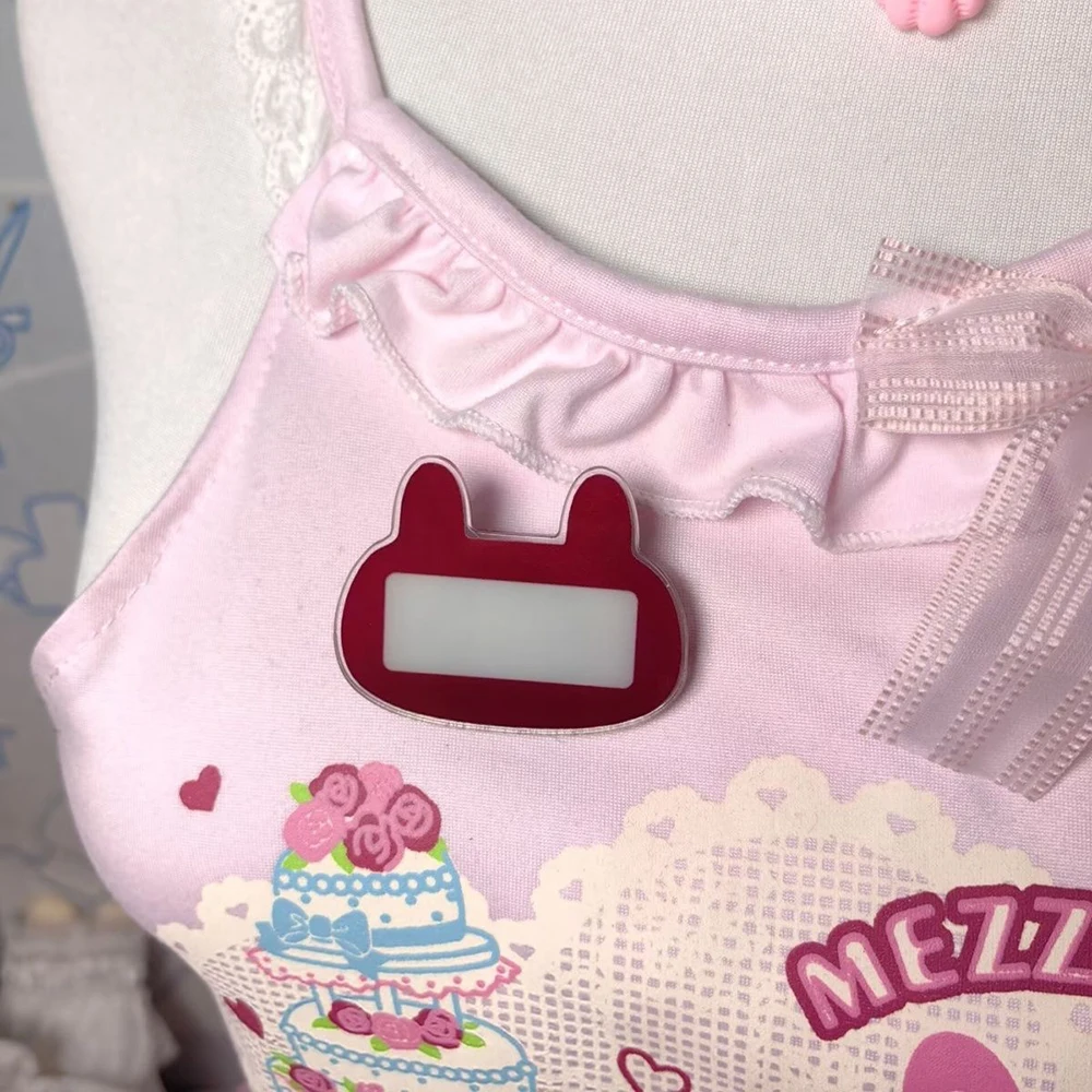 Anime Rabbit Hole Cosplay Brooch Rabbit Acrylic Badge Costume Corsage Pins Jewelry Bag Accessories