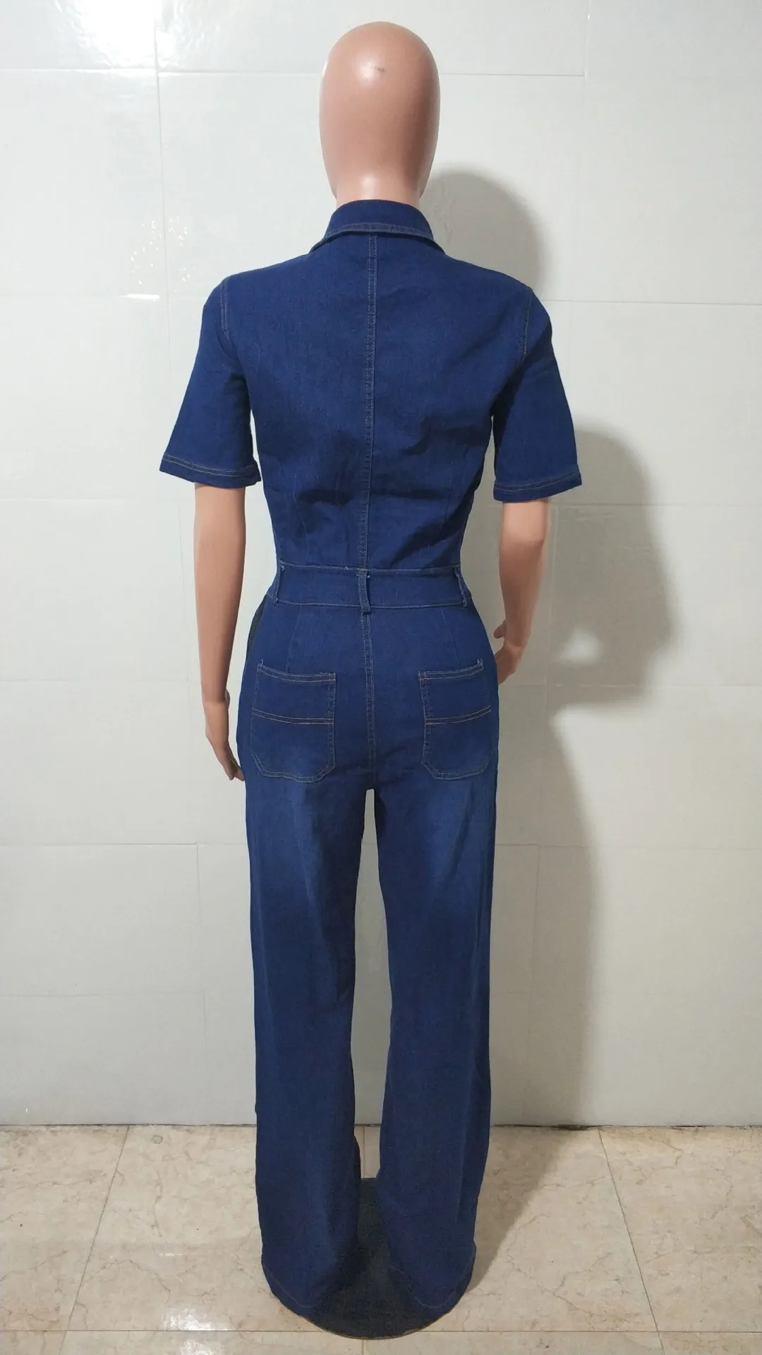 2026 جديد ساق واسعة، مقاس ضيق، مقاس نحيف، سروال واسع من قماش الدنيم المغسول المرن