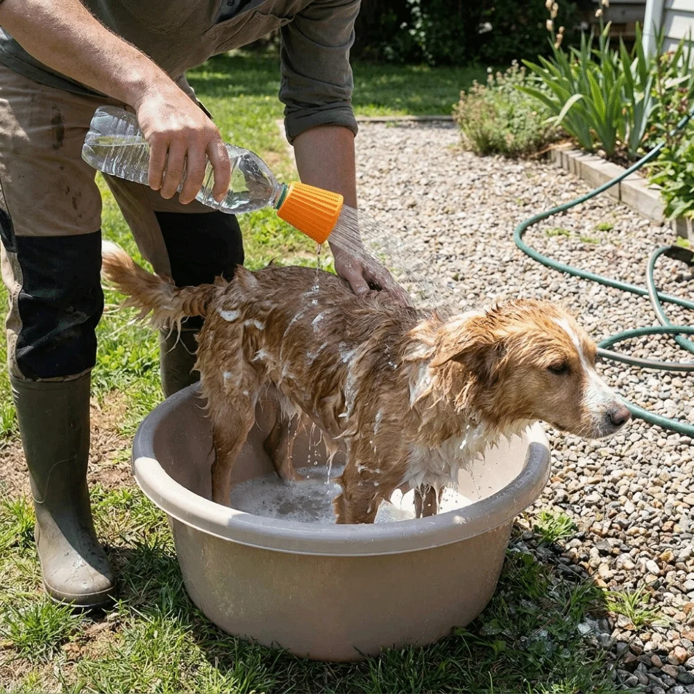 Portable Pet Shower Head Reusable Universal Cat Cleaning Sprayer Handheld Quick Washing Dog Bath Faucet Dog Bathing