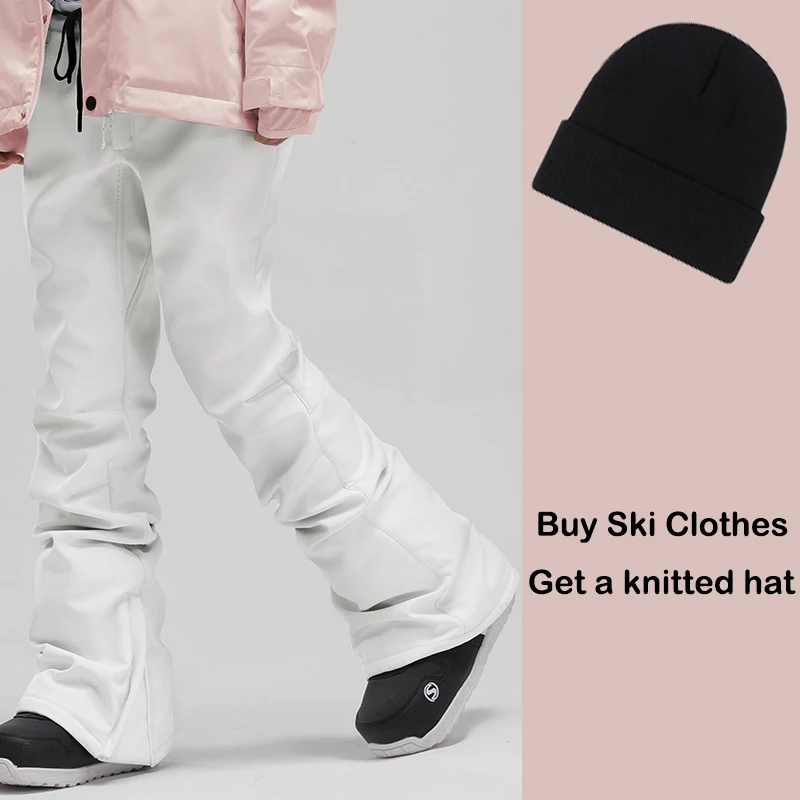 

Sports Snowboard Wear Female Snow Trousers Warm Windproof 2025 Ski Pants Women Overalls Winter Pant Men Outdoor Skiing Clothing