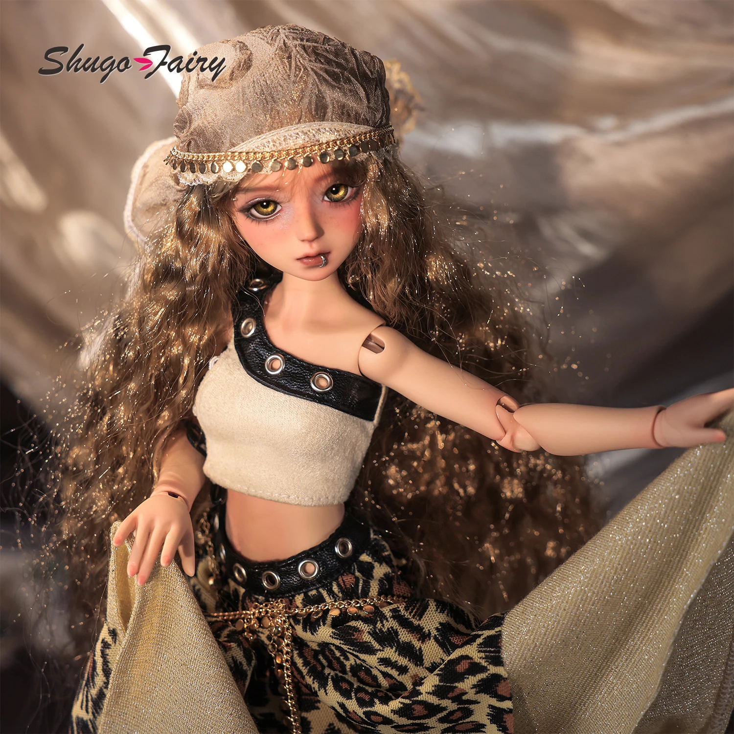ShugaFairy Nephis A BJD 1/6 Fullset Resin Bohemian Nomadic FortuneTeller Female Leopard Print Skirt Boots FC Ball Jointed Doll